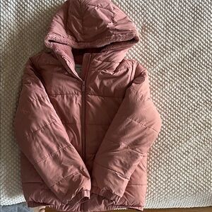 Abercrombie Kids Dusty Pink Puffer Jacket
